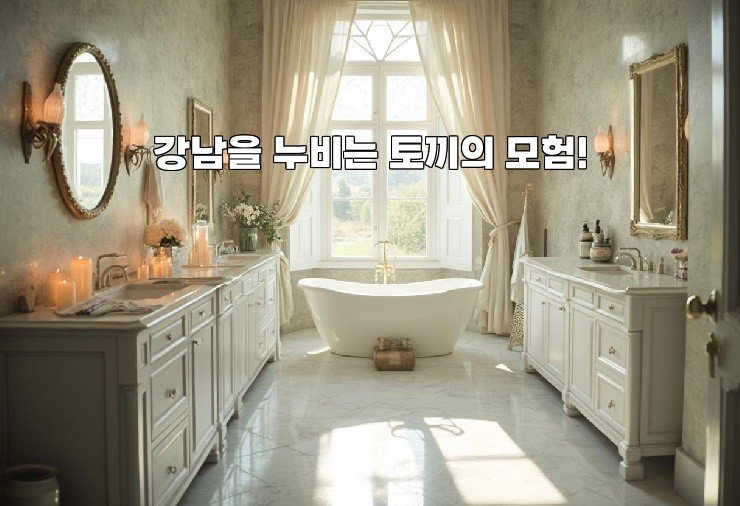 강남을 누비는 토끼의 모험!